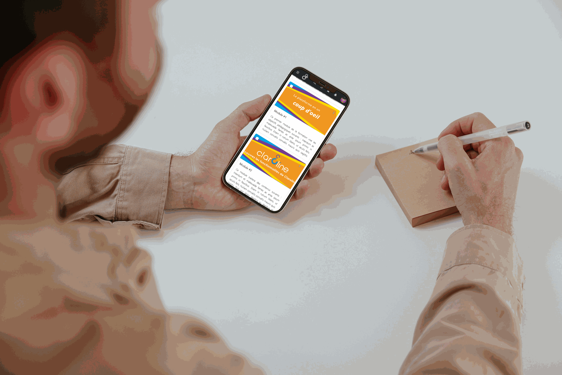 Claroline content on smartphone